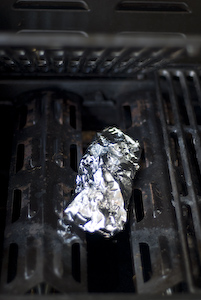 Smoke Pouch on a Gas Grill