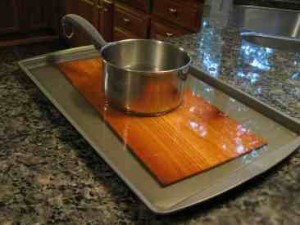 Soak the cedar plank Soak the cedar plank