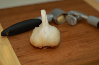 Garlic Garlic and garlic press
