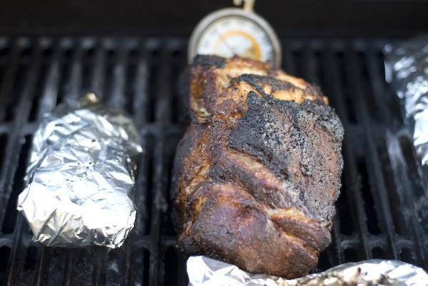 pork shoulder gas grill
