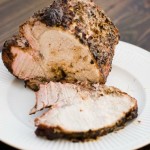 Grilled dijon pork roast