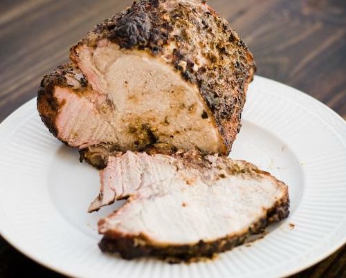 Dijon and Herb Grilled Pork Roast