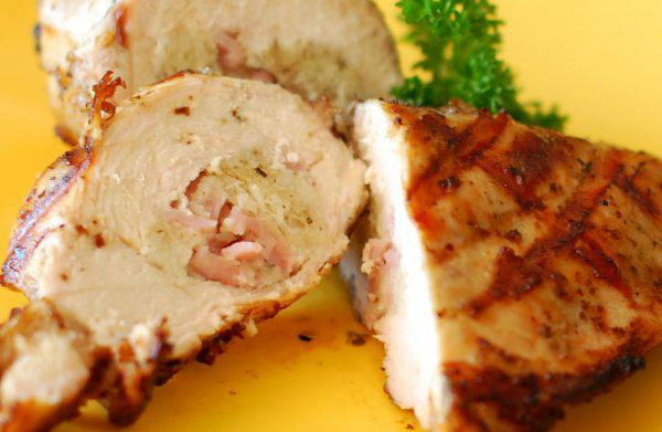 Sliced Stuffed Chicken Breast