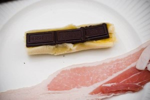 bacon, chocolate and banana