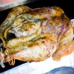 herb chicken on the rotisserie