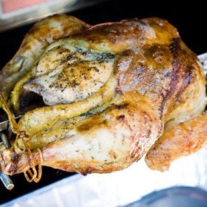 Lemon Pepper Rotisserie Chicken on the Grill