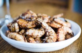 Grilled Shrimp with Ancho Chili and Cinnamon