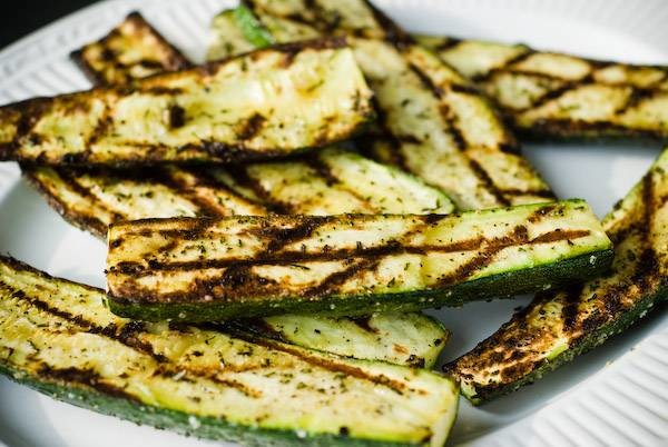 Grilled zucchini