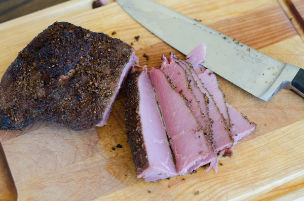 sliced pastrami